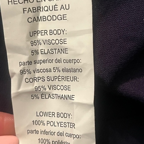 Michael Michael Kors Navy Blue Sz XL Ruffled Sheer Tank Top LOGO - Picture 7 of 8